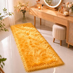 EasyJoy Faux Sheepskin Rug, Fluffy Faux Fur Rug, Ultra Soft Shag Area Rug - Image 4