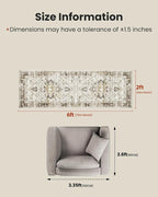 AMADA HOMEFURNISHING 2x6 Washable Runner Rug, Non-Slip Backing & Durable Edge - Image 2