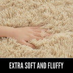 LOCHAS Bedroom Rug 2.6' x 5.3', Soft Oval Throw Rugs Carpet - Image 5