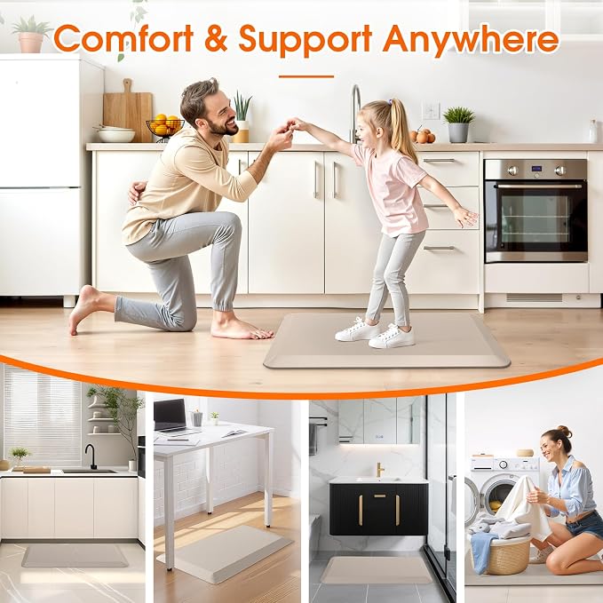 4/5 Inch Thicker Kitchen Mat, Cushioned Thick Floor Comfort Mat, - Image 7