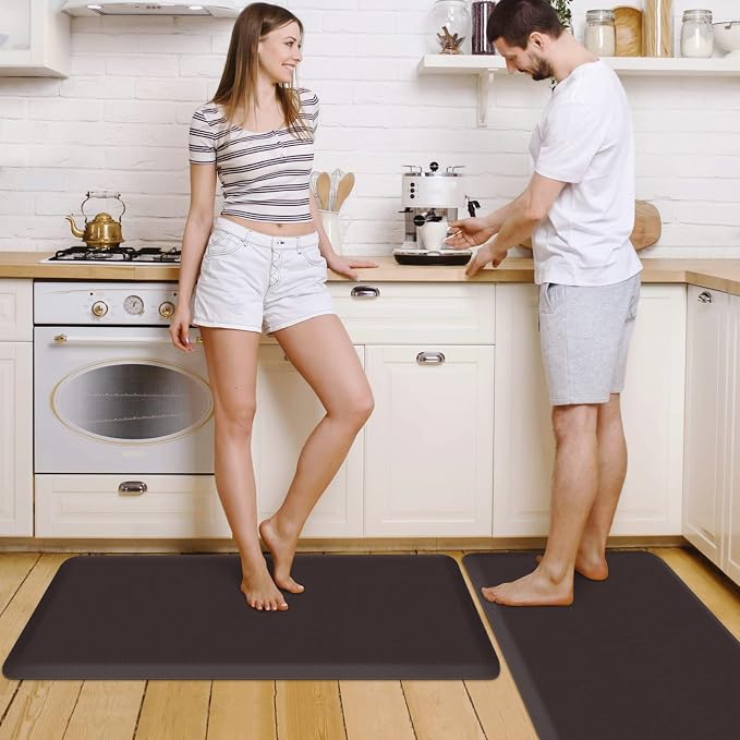 HappyTrends 2 PCS Kitchen Mat Cushioned Anti-Fatigue Floor Mat, Heavy Duty - Image 7