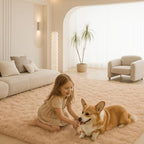 6x9 Rugs for Living Room, Rugs for Bedroom, Plush Fluffy Carpet, Non-Slip - Image 5
