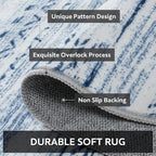 6x9 Area Rugs for Living Room Machine Washable Rug Distressed Indoor Carpet - Image 5
