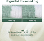 Super Soft Rug for Bedroom, 5x7 ft Sage Green and White Area Rug Classic - Image 4