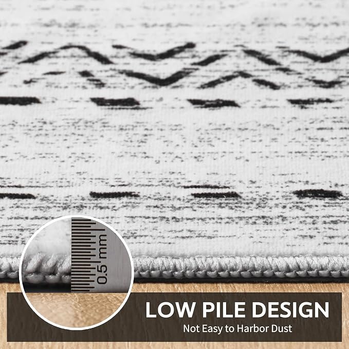 Small Area Rug-2x3 Entryway Rug Non Slip Washable Low Pile Indoor Door Mat - Image 4