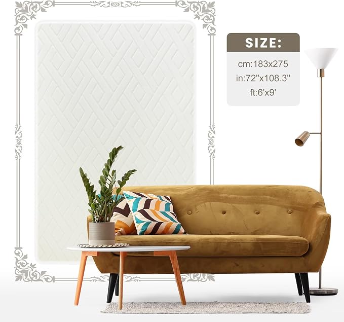Macgace Ultra Soft Cream White Area Rug - Image 9