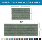 H.VERSAILTEX 2 Piece Bathroom Rugs Bath Mats Sets Super Absorbent Chenille - Image 2