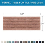 H.VERSAILTEX Bathroom Rugs Bath Mat Runner Rug Non Slip Kitchen Rug Extra Long - Image 2