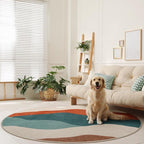 Mountain Round Rugs 6ft, Large Non Slip Circle Rug - Image 7