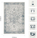 Rugxara 2x3 Entryway Rug, Door Mat Indoor Entrance, Washable Non Slip Kitchen - Image 2