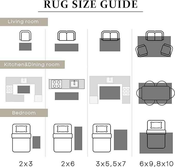Blue Distressed Carpet Multi Rug Kitchen Living Room Bedroom Dining Room - Image 6