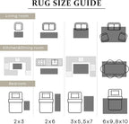 Blue 2x6 Runner Rug for Hallway Low Pile Kitchen Rugs Non Slip Washable Vintage - Image 6