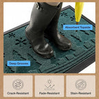 GORILLA GRIP 100% Waterproof All-Season WeatherMAX Doormat, US Designed Natural - Image 5