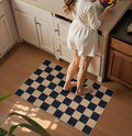 Lahome Colette Checkered Easy Jute 2x3 Rug, Small Entryway Rug Non Slip Kitchen by Lahome