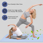 Extra Wide Yoga Mat 72" x 32", 6mm Non Slip TPE Exercise Mat - Image 5
