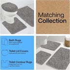 GORILLA GRIP Plush Absorbent Shaggy Chenille Bath Rug Mat - Image 8