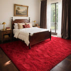 4x6 Ft Red Shag Rugs for Bedroom Living Room Decor, Ultra Soft Fluffy Furry - Image 3