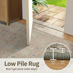 Rugxara 4x6 Rug for Living Room Bedroom, Vintage Retro Boho Area Rugs, Non Slip - Image 6
