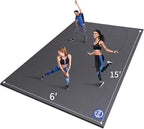 MRO Extra Large Exercise Mat For Home Gym, Extra Thick Durable Cardio Mat by MRO