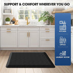 Mattitude 4/5 Inch Thick Kitchen Mat Cushioned Anti-Fatigue Floor Mat Water - Image 7