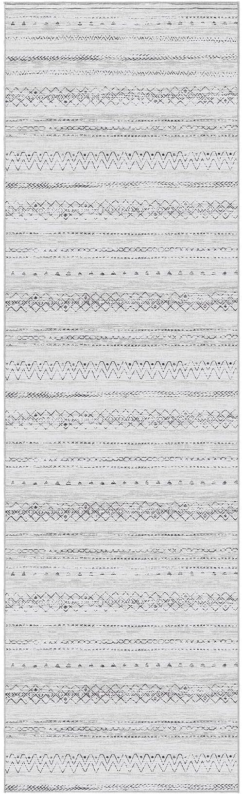 cotiled Hallway 2.6x8 Runner Rugs: Washable Boho Rugs - Image 9