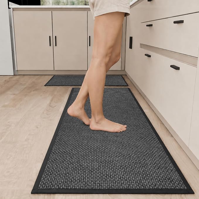 SUMLANS Kitchen Mat Set of 2 PCS, Cushioned Non Slip Rugs - Image 2