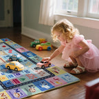 Kids ABC Rug for Playroom, Classroom Alphabet Area Carpet Playmat, Washable - Image 3