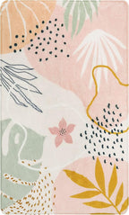 Lahome Pink Washable Living Room Area Rug - Image 5