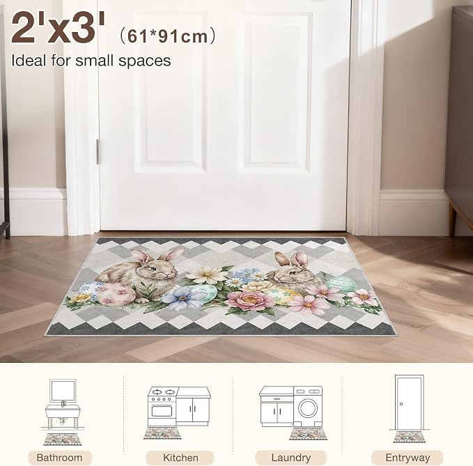 cotiled Area Rug for Living Room, Washable Non-Slip Large Area Rug, Indoor - Image 8