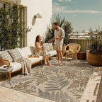 Easy Jute Rug Outdoor Indoor 6x9 Patio Mat Porch Brown Natural Non Slip Area Rug by WondRg