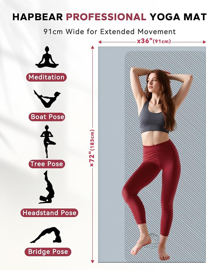HAPBEAR Large Yoga Mat - Image 2