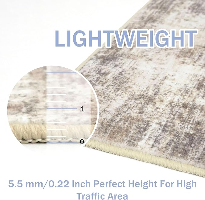 IOHOUZE Abstract Area Rugs 9x12 Ft Washable Large Rugs - Image 5