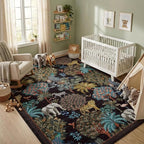 GarveeHome Jungle Animal Print Rug 5x7 Washable Area Rugs - Image 3