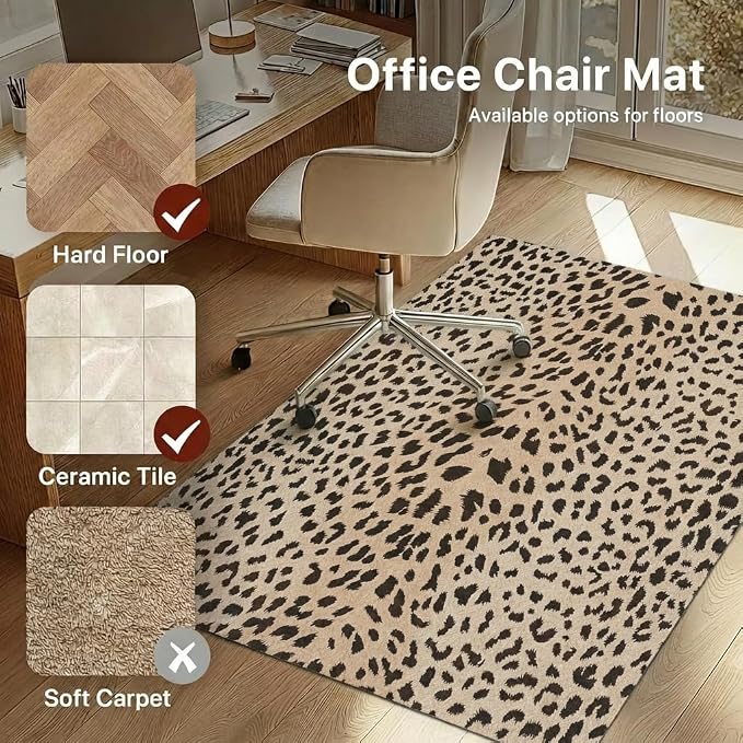 36"x60" Office Chair Mat for Hardwood Tile Floor, Under Desk Carpet Protector - Image 3