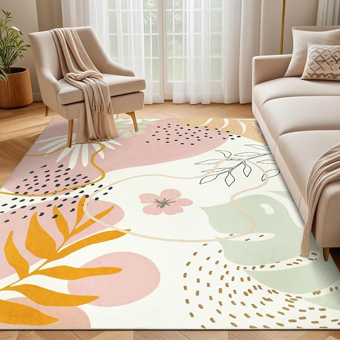 Kids Rug, Kids Carpet Playmat Non-Slip 5x7 Area Rugs Machine Washable Rug - Image 9