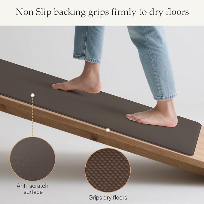GENIMO Kitchen Mats for Floor 2PCs, Washable Anti Fatigue Mat for Cushioned - Image 4