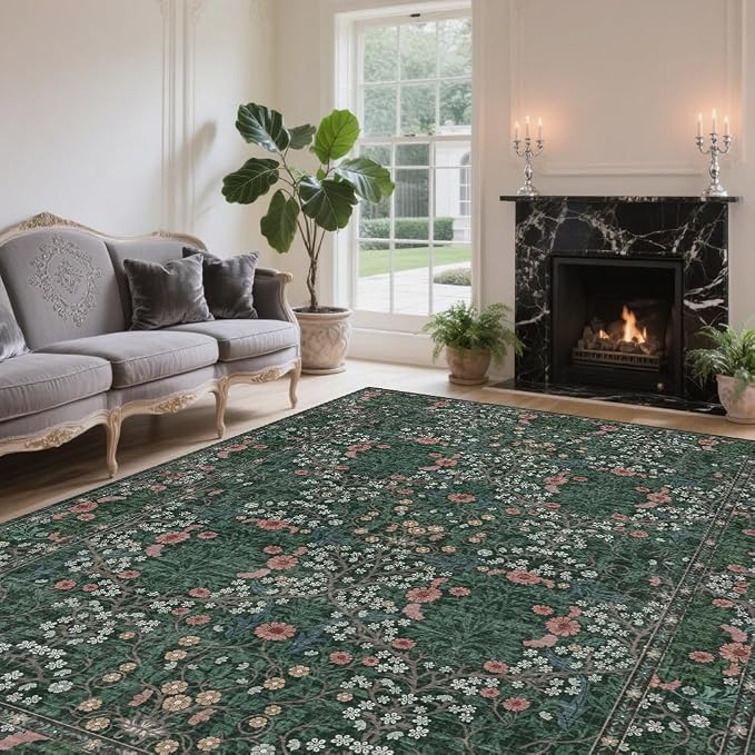 4x6 Area Rug for Bedroom Beside Rug, Laundry Room, Washable Non-Slip Low Pile by Unknown