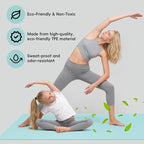 Extra Wide Yoga Mat 72" x 32", 6mm Non Slip TPE Exercise Mat - Image 6