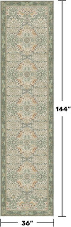 12ft Extra Long Vintage Runner Rugs - Image 2