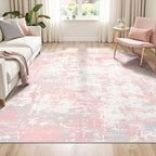 Rugflix 5x7 Area Rugs for Living Room, Washable Large Rug Stain-Resistant Low by RugflixAreaRugs