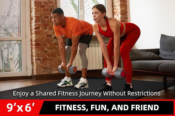 GymCope Large Exercise Mat for Home Workout, - Image 3