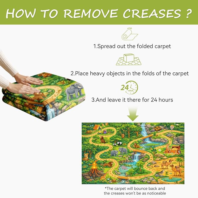 4x6ft Kids Animal Adventure Play Rug - Image 4