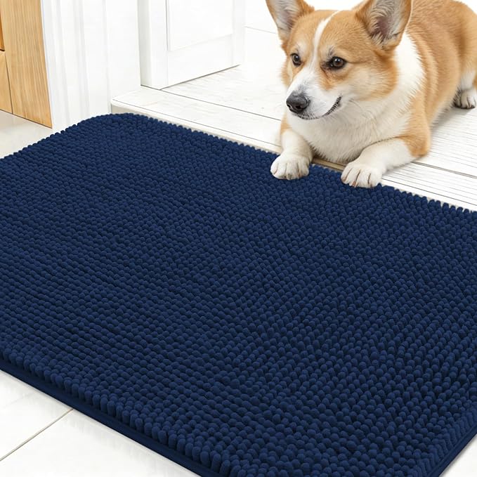 OLANLY Dog Door Mat for Muddy Paws 30x17, Absorbs Moisture and Dirt, Absorbent by OLANLY