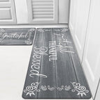 HEBE Anti Fatigue Kitchen Mat Set of 2 Non Slip Cushioned Kitchen Mats by HEBE