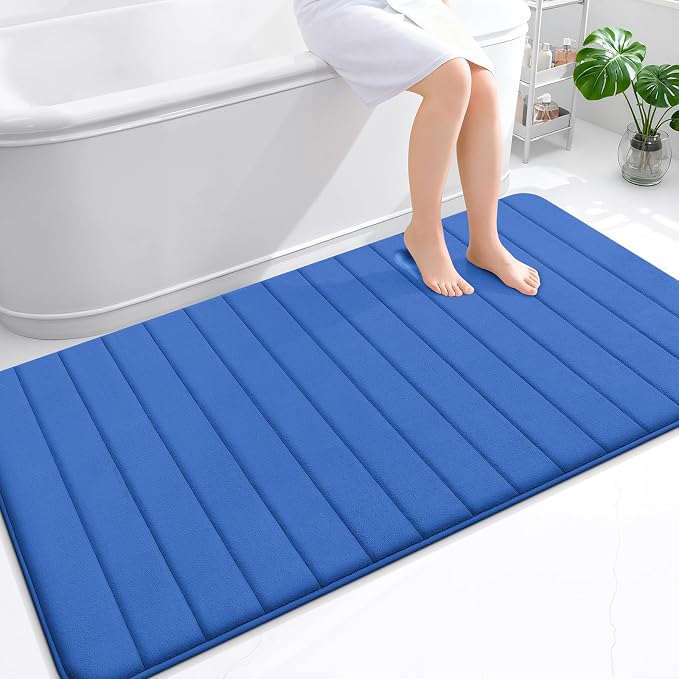 OLANLY Memory Foam Bath Mat 59x35, Super Soft Absorbent Bathroom Rugs, Quick Dry by OLANLY