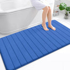OLANLY Memory Foam Bath Mat 59x35, Super Soft Absorbent Bathroom Rugs, Quick Dry by OLANLY