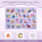 5x7 ABC Classroom Rug for Kids Playroom, Alphabet Rug - Image 5