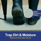 Dirt Trapping Door Mat 36x60, 3D Scarping Surface Doormat - Image 2