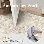 2x4 Washable Neutral Runner Rug Beige Vintage Hallway Kitchen Carpet Non-Slip - Image 8