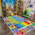 ABC Kids Play Rug, Non-Slip Classroom Carpet, soft low-pile surface, non-slip by Yongjoyalwaysstandsbyyou